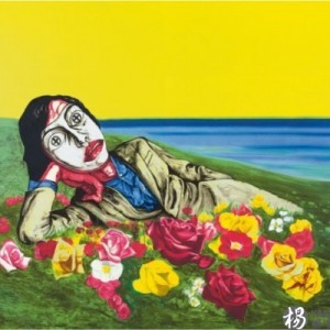 zeng-fanzhi-mask-flowers.jpg
