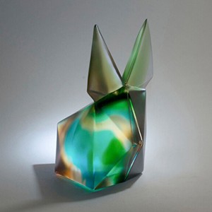 Origami Series-Rabbit Green by Zheng Jing