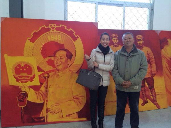 Ms. Susanna Yang with established artist Gao Qiang