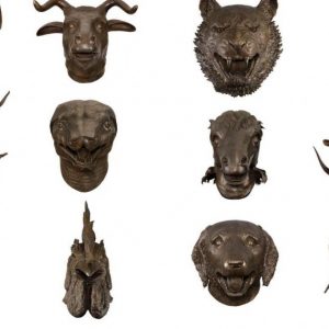 12 Zodiac Heads (monumental) by Ai Weiwei