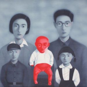Red Baby by Zhang Xiaogang