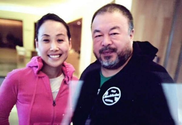 Ms. Susanna Yang with internationally acclaimed artist Ai Weiwei.