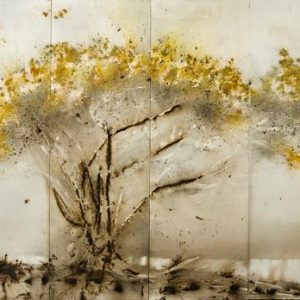 Tree with Yellow Blossoms by Cai Guoqiang