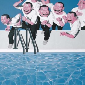 Poolside by Yue Minjun