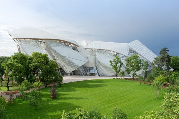 LVMH CEO, Bernard Arnault visits the garden with General auctioneer of the  exposure, Jean-Luc Dufresne at the the Christian Dior's house and museum in  Granville, Britain coast of France on May 14