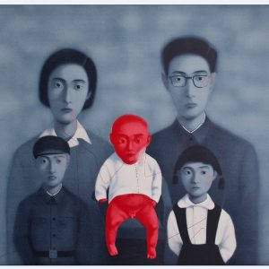 Red Baby by Zhang Xiaogang