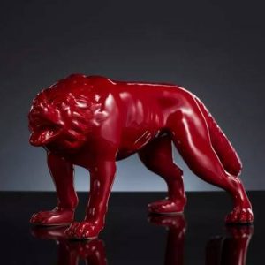 Wolf (Red) by Liu Ruowang