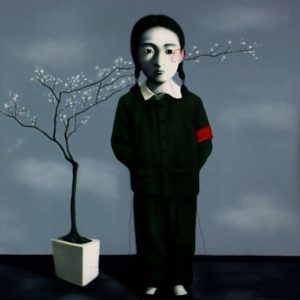 Girl & Tree by Zhang Xiaogang
