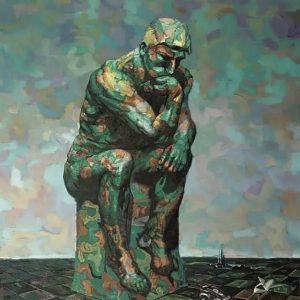 Camouflage Thinker by Xing Junqin