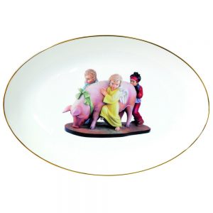Banality Series Oval Platter by Jeff Koons