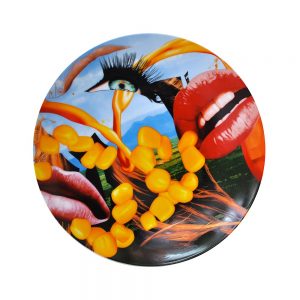 Lips Plate by Jeff Koons