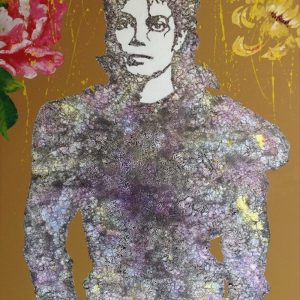 √《迈克尔·杰克逊》 布面丙烯 150cm×100cm 2014年 Michael Jackson,Acrylic on canvas,150cm×100cm,2014