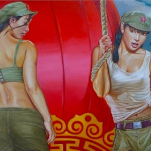 Big Red Lantern II Oil on Canvas 90 x 120 cm