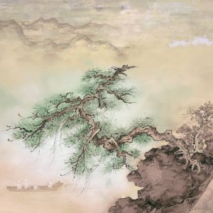 27-2017 山水间的一棵树A Lone Tree in the Landscape 120X150cm