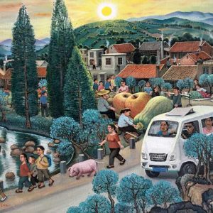 野草滩-山路弯弯80x60cm