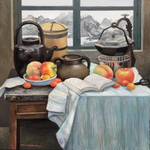 野草滩-静谧时光 90x90cm