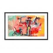 Boy and Dog in a Johnnypump50x76cm