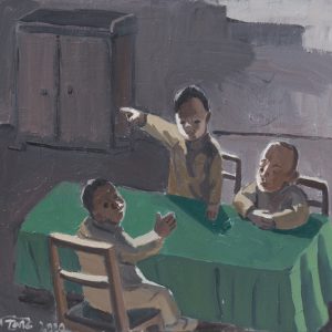 21-Green table no.2-80x70cm布面油画