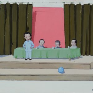 57-永远不长大系列-领导 130x162cm布面油画2011