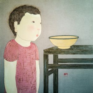 《谁为我停留》80x80cm