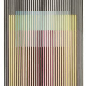 《水墨物体-三原色no3》、98cmx120cm、纸本水墨设色，木、2017