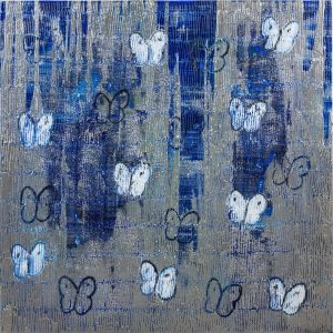 33 Swing Time Ascension in Blues 122x122cm