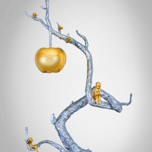 云散月明 85x43x33cm不锈钢24k金