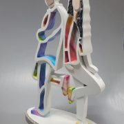 19.With you.450x200x640mm.Stainless still, Marble, Urethane paint 2023