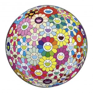 Takashi Flower Ball Print 2023 71x71cm E300