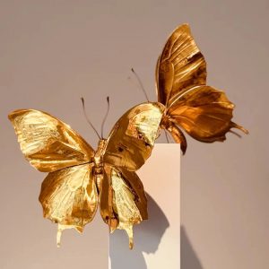 golden butterflies
