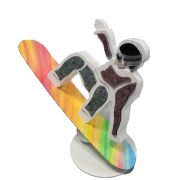 2.Snowboarder 440x220x390mm.Stainless steel. marble .urethane paint. 2023_副本2