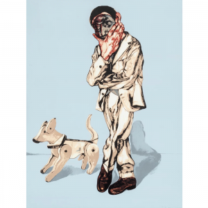 man and dog