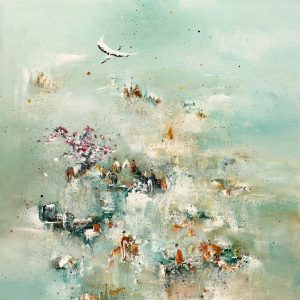 15《人语鹤声》140cmX100cm