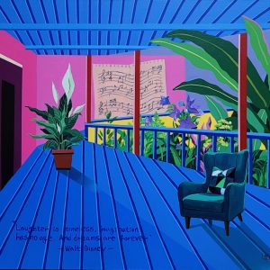 (Leehaesung), House of Happiness, 80x65cm, Acrylic on canvas, 2024