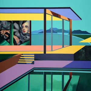 (Leehaesung), Lempicka's Rest, 91x116.8, Acrylic on canvas, 2024