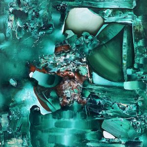 12-2025.绿社会 150x120cm 布面油画、丙烯 12-2025.绿社会 150x120cm 布面油画、丙烯