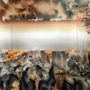16-2026 往返混沌的旅程 280x600cm 布面油画、丙烯 16-2026 往返混沌的旅程 280x600cm 布面油画、丙烯