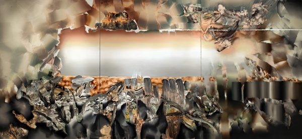 16-2026 往返混沌的旅程 280x600cm 布面油画、丙烯
